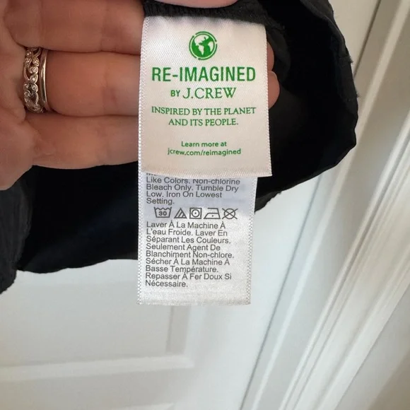 Petite J. Crew Black Raincoat for Women, Size Small - Picture 4 of 4